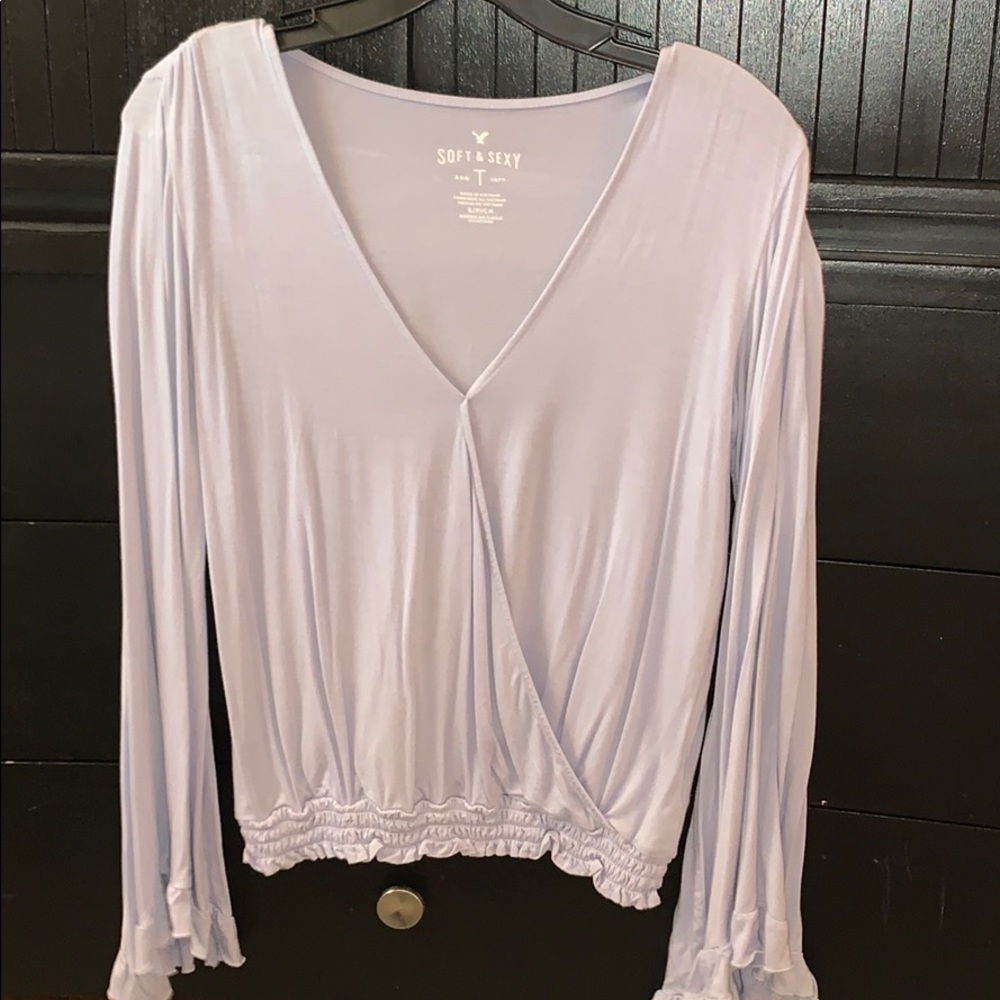 Cropped Lavender Long Sleeve